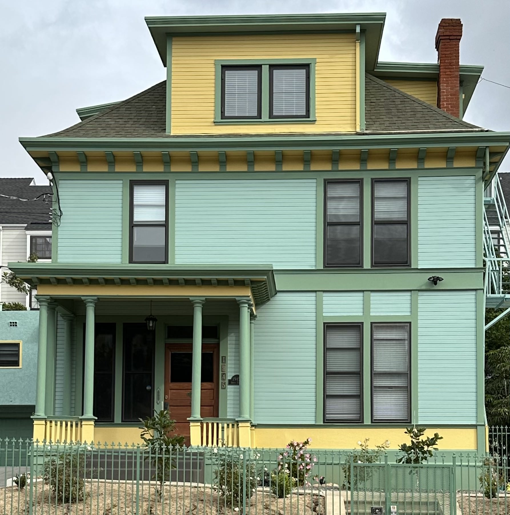 Vibrant blue exterior house painting San Diego - Coastal home painting contractor